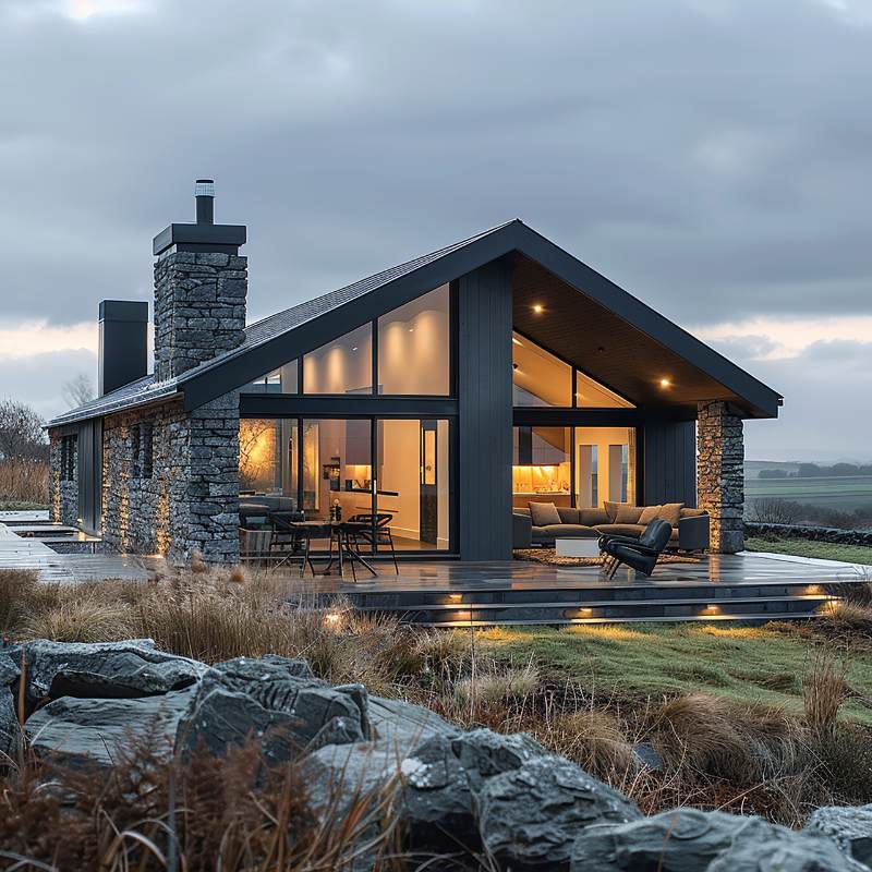 Proyecto Casa 1 estilo XXX. Puerto Varas